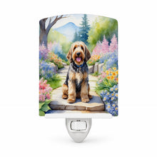 Load image into Gallery viewer, Otterhound Spring Path Ceramic Night Light Compact, UL-Certified, Ideal for Bedroom, Bathroom, Nursery, Hallway, Kitchen, 6x4x3, Multicolor