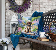 Load image into Gallery viewer, Otterhound Spring Path Throw Pillow