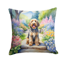 Load image into Gallery viewer, Otterhound Spring Path Throw Pillow