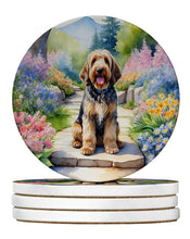 Load image into Gallery viewer, Otterhound Spring Path Large Sandstone Coasters Pack of 4