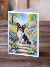 Load image into Gallery viewer, Papillon Spring Path Greeting Cards - Blank Note Cards – 8-Pack of Artist-Designed Cards with Envelopes