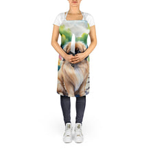 Load image into Gallery viewer, Pekingese Spring Path Apron – Artist-Designed Kitchen, BBQ &amp; Craft Apron
