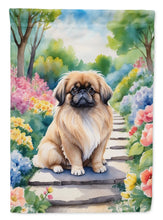 Load image into Gallery viewer, Pekingese Spring Path House Flag
