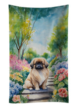Load image into Gallery viewer, Pekingese Spring Path Kitchen Towel