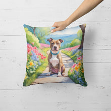 Load image into Gallery viewer, Pit Bull Terrier Spring Path Throw Pillow
