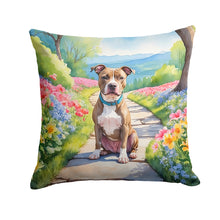 Load image into Gallery viewer, Pit Bull Terrier Spring Path Throw Pillow