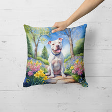 Load image into Gallery viewer, Pit Bull Terrier Spring Path Throw Pillow