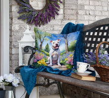 Load image into Gallery viewer, Pit Bull Terrier Spring Path Throw Pillow