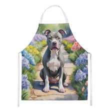 Load image into Gallery viewer, Pit Bull Terrier Spring Path Apron – Artist-Designed Kitchen, BBQ &amp; Craft Apron