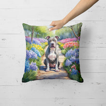 Load image into Gallery viewer, Pit Bull Terrier Spring Path Throw Pillow