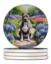 Load image into Gallery viewer, Pit Bull Terrier Spring Path Large Sandstone Coasters Pack of 4