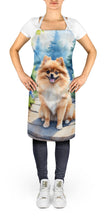 Load image into Gallery viewer, Pomeranian Spring Path Apron – Artist-Designed Kitchen, BBQ &amp; Craft Apron