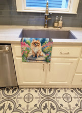 Load image into Gallery viewer, Pomeranian Spring Path Kitchen Towel