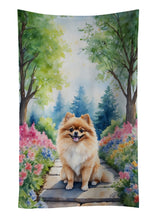 Load image into Gallery viewer, Pomeranian Spring Path Kitchen Towel