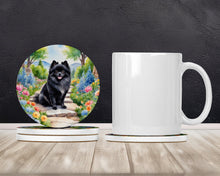 Load image into Gallery viewer, Pomeranian Spring Path Large Sandstone Coasters Pack of 4