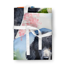 Load image into Gallery viewer, Black Poodle Spring Path Apron – Artist-Designed Kitchen, BBQ &amp; Craft Apron