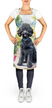 Load image into Gallery viewer, Black Poodle Spring Path Apron – Artist-Designed Kitchen, BBQ &amp; Craft Apron