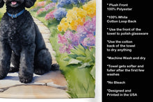 Load image into Gallery viewer, Black Poodle Spring Path Kitchen Towel