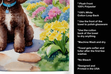 Load image into Gallery viewer, Chocolate Poodle Spring Path Kitchen Towel