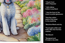 Load image into Gallery viewer, White Poodle Spring Path Kitchen Towel