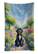 Load image into Gallery viewer, Portuguese Water Dog Spring Path Kitchen Towel