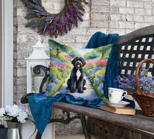 Load image into Gallery viewer, Portuguese Water Dog Spring Path Throw Pillow