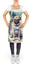 Load image into Gallery viewer, Pug Spring Path Apron – Artist-Designed Kitchen, BBQ &amp; Craft Apron