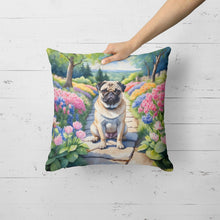Load image into Gallery viewer, Pug Spring Path Throw Pillow