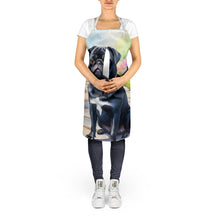 Load image into Gallery viewer, Black Pug Spring Path Apron – Artist-Designed Kitchen, BBQ &amp; Craft Apron