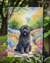 Load image into Gallery viewer, Puli Spring Path Garden Flag  – Dog-Themed Floral Outdoor Decor