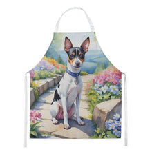 Load image into Gallery viewer, Rat Terrier Spring Path Apron – Artist-Designed Kitchen, BBQ &amp; Craft Apron