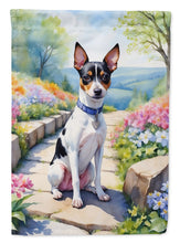 Load image into Gallery viewer, Rat Terrier Spring Path House Flag