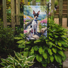 Load image into Gallery viewer, Rat Terrier Spring Path Garden Flag  – Dog-Themed Floral Outdoor Decor