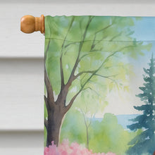 Load image into Gallery viewer, Redbone Coonhound Spring Path House Flag