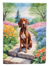 Load image into Gallery viewer, Redbone Coonhound Spring Path Garden Flag  – Dog-Themed Floral Outdoor Decor