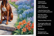 Load image into Gallery viewer, Redbone Coonhound Spring Path Kitchen Towel