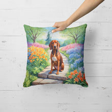 Load image into Gallery viewer, Redbone Coonhound Spring Path Throw Pillow