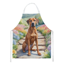 Load image into Gallery viewer, Rhodesian Ridgeback Spring Path Apron – Artist-Designed Kitchen, BBQ &amp; Craft Apron