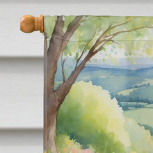 Load image into Gallery viewer, Rhodesian Ridgeback Spring Path House Flag