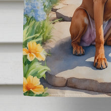 Load image into Gallery viewer, Rhodesian Ridgeback Spring Path House Flag