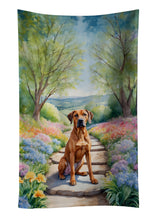 Load image into Gallery viewer, Rhodesian Ridgeback Spring Path Kitchen Towel
