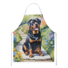 Load image into Gallery viewer, Rottweiler Spring Path Apron – Artist-Designed Kitchen, BBQ &amp; Craft Apron