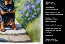 Load image into Gallery viewer, Rottweiler Spring Path Kitchen Towel