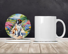 Load image into Gallery viewer, Saint Bernard Spring Path Large Sandstone Coasters Pack of 4