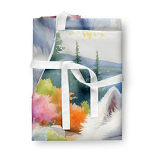 Load image into Gallery viewer, Samoyed Spring Path Apron – Artist-Designed Kitchen, BBQ &amp; Craft Apron