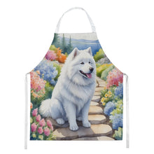 Load image into Gallery viewer, Samoyed Spring Path Apron – Artist-Designed Kitchen, BBQ &amp; Craft Apron