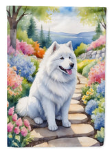 Load image into Gallery viewer, Samoyed Spring Path House Flag
