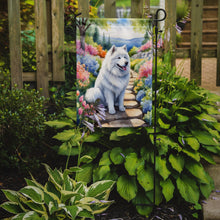 Load image into Gallery viewer, Samoyed Spring Path Garden Flag  – Dog-Themed Floral Outdoor Decor