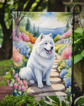 Load image into Gallery viewer, Samoyed Spring Path Garden Flag  – Dog-Themed Floral Outdoor Decor
