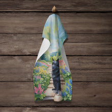 Load image into Gallery viewer, Schipperke Spring Path Kitchen Towel